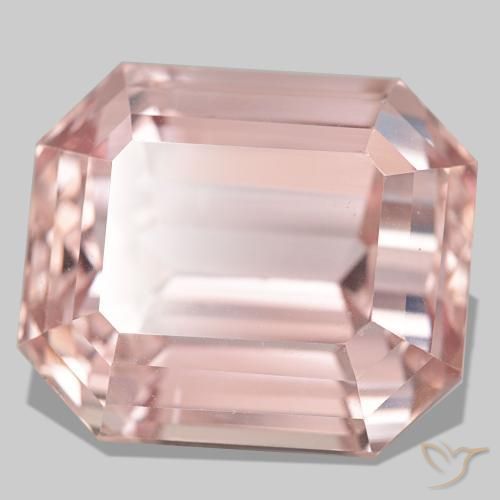 58.55캐럿 천연 라이트 핑크 쿤자이트, 에메랄드 컷, 22.2×19.1 mm, VVS-VS