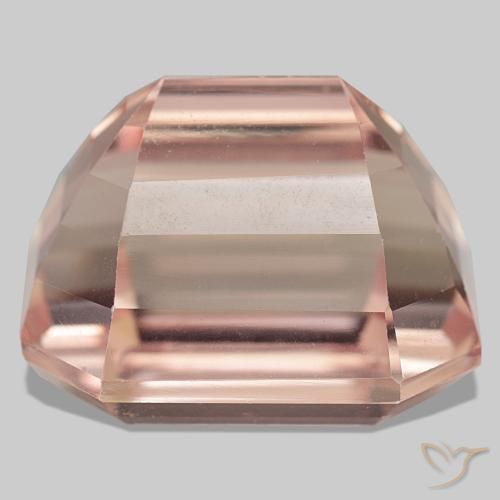 58.55캐럿 천연 라이트 핑크 쿤자이트, 에메랄드 컷, 22.2×19.1 mm, VVS-VS