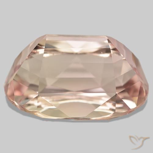 76.84캐럿 천연 라이트 핑크 쿤자이트, 타원형 컷, 29.7×19.8 mm, VVS