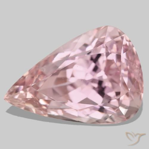 96.69ct 핑크 쿤자이트, 배 모양, VS