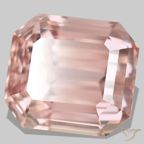 77.76캐럿 천연 블러셔 핑크 쿤자이트, 에메랄드 컷, 23.1×20.7 mm, VS
