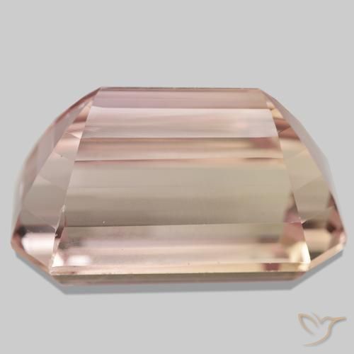 111.45캐럿 천연 플라밍고 핑크 쿤자이트, 에메랄드 컷, 33×19.5 mm, VVS