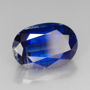 9.45캐럿 천연 블루 카이아나이트, 타원형 컷, 14.9×10.1 mm, VS-SI