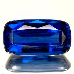 2.41캐럿 천연 블루 카이아나이트, 쿠션 컷, 10.6×5.8 mm, SI