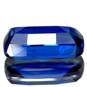 2.41캐럿 천연 블루 카이아나이트, 쿠션 컷, 10.6×5.8 mm, SI