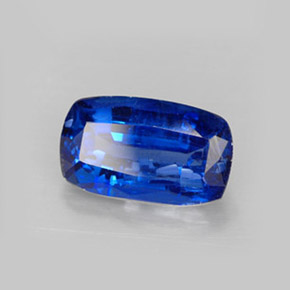 3.55캐럿 천연 블루 카이아나이트, 쿠션 컷, 11.6×7 mm, SI