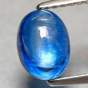 1.92캐럿 천연 블루 카이아나이트, 투명한, 7.9×5.9 mm, 투명/반투명