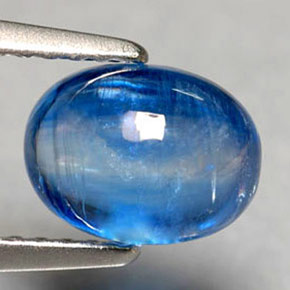 1.92캐럿 천연 블루 카이아나이트, 투명한, 7.9×5.9 mm, 투명/반투명