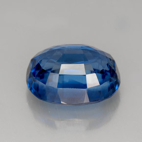 4.92캐럿 천연 블루 카이아나이트, 타원형 컷, 10.8×8.8 mm, VS