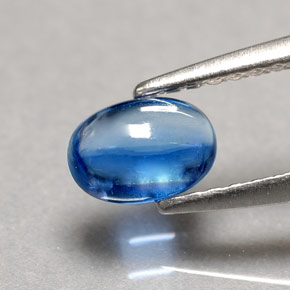 0.67캐럿 천연 블루 카이아나이트, 투명한, 6.1×4.2 mm, 투명/반투명