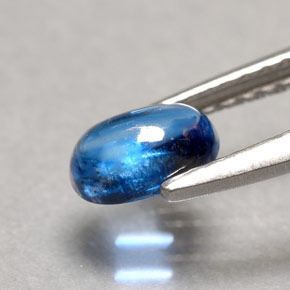 0.67캐럿 천연 블루 카이아나이트, 투명한, 6.1×4.2 mm, 투명/반투명