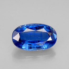 2.93캐럿 천연 블루 카이아나이트, 타원형 컷, 10.9×6.6 mm, VS-SI
