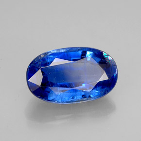 2.93캐럿 천연 블루 카이아나이트, 타원형 컷, 10.9×6.6 mm, VS-SI