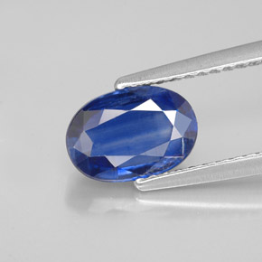 2.38캐럿 천연 블루 카이아나이트, 타원형 컷, 9.6×6.6 mm, SI