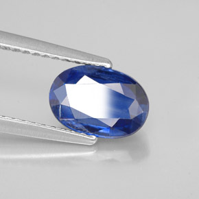 2.38캐럿 천연 블루 카이아나이트, 타원형 컷, 9.6×6.6 mm, SI