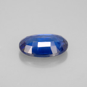 1.98캐럿 천연 블루 카이아나이트, 타원형 컷, 9.7×6.7 mm, VS-SI