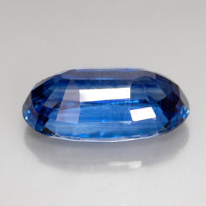 17.01캐럿 천연 블루 카이아나이트, 타원형 컷, 20.4×12 mm, VS-SI