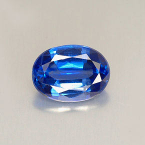 1.41캐럿 천연 블루 카이아나이트, 타원형 컷, 7.9×5.8 mm, VVS-VS