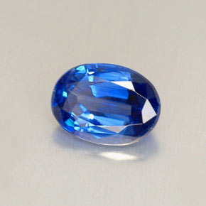 1.41캐럿 천연 블루 카이아나이트, 타원형 컷, 7.9×5.8 mm, VVS-VS