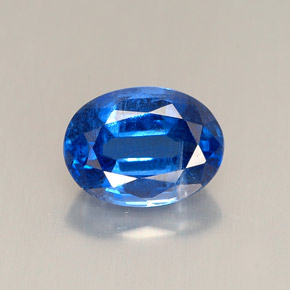 1.64캐럿 천연 블루 카이아나이트, 타원형 컷, 8.1×6 mm, VS