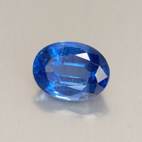 1.64캐럿 천연 블루 카이아나이트, 타원형 컷, 8.1×6 mm, VS