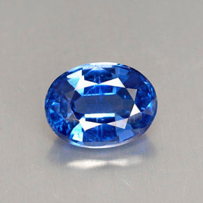 1.72캐럿 천연 블루 카이아나이트, 타원형 컷, 8.1×6.1 mm, VS