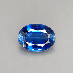 1.32캐럿 천연 블루 카이아나이트, 타원형 컷, 8×5.9 mm, VS