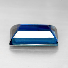 6.98캐럿 천연 딥 블루 카이아나이트, 바게트, 14.2×8.8 mm, VS-SI