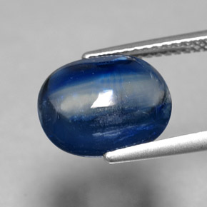 4.55캐럿 천연 파란색 카이아나이트, 투명한, 투명/반투명