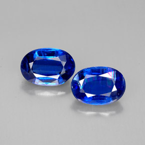 캐럿 천연 블루 카이아나이트 보석, 타원형 컷, 7.2×5 mm, VS-SI