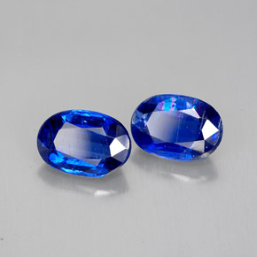 캐럿 천연 블루 카이아나이트 보석, 타원형 컷, 7.2×5 mm, VS-SI