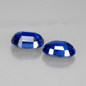 캐럿 천연 블루 카이아나이트 보석, 타원형 컷, 7.2×5 mm, VS-SI