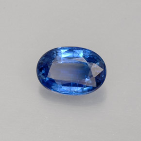 1.12캐럿 천연 블루 카이아나이트, 타원형 컷, 7.3×5 mm, VS