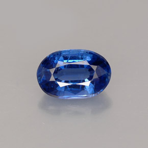 1.02캐럿 천연 블루 카이아나이트, 타원형 컷, 7.1×4.7 mm, VS-SI