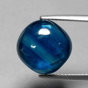13.00캐럿 천연 블루 카이아나이트, 투명한, 12.5×12.3 mm, 투명/반투명