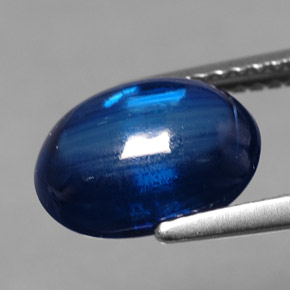 3.77캐럿 천연 블루 카이아나이트, 타원형 컷, 10.5×7.6 mm, 투명한