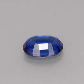 0.97캐럿 천연 블루 카이아나이트, 타원형 컷, 6.9×5.2 mm, VS