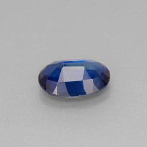 0.98캐럿 천연 블루 카이아나이트, 타원형 컷, 7.3×5.3 mm, VS