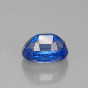 1.44캐럿 천연 블루 카이아나이트, 타원형 컷, 7.2×5.3 mm, VS-SI