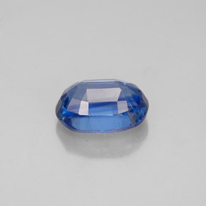1.18캐럿 천연 블루 카이아나이트, 타원형 컷, 7.1×5 mm, VS-SI