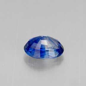 1.17캐럿 천연 블루 카이아나이트, 타원형 컷, 7.2×5.3 mm, VVS-VS