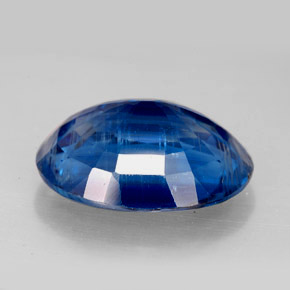11.63캐럿 천연 블루 카이아나이트, 타원형 컷, 16.1×13 mm, SI