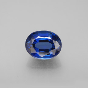 2.77캐럿 천연 딥 블루 카이아나이트, 타원형 컷, 8.8×7 mm, VS