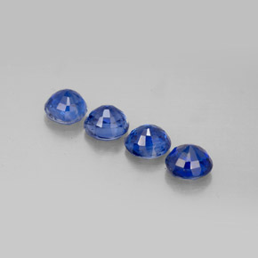 캐럿 천연 블루 카이아나이트 보석, 라운드 컷, 5.17 mm, VS