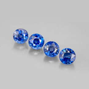 캐럿 천연 블루 카이아나이트 보석, 라운드 컷, 5.07 mm, VS