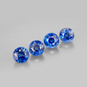 캐럿 천연 블루 카이아나이트 보석, 라운드 컷, 5.07 mm, VS