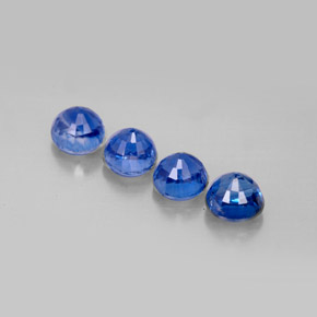 캐럿 천연 블루 카이아나이트 보석, 라운드 컷, 5.07 mm, VS