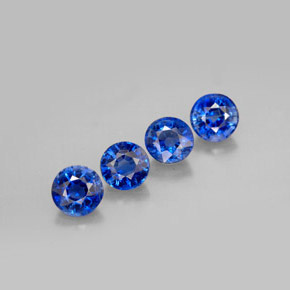 캐럿 천연 블루 카이아나이트 보석, 라운드 컷, 5.19 mm, VS