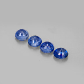 캐럿 천연 블루 카이아나이트 보석, 라운드 컷, 5.19 mm, VS