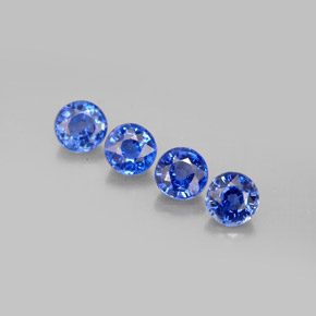 캐럿 천연 블루 카이아나이트 보석, 라운드 컷, 5.11 mm, VS
